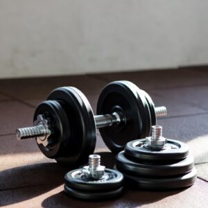 Home adjustable 20kg home workout dumbbell set