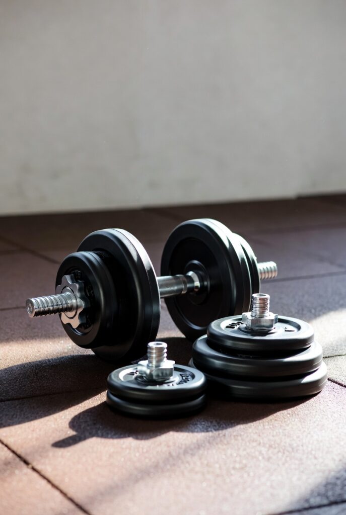 adjustable 20kg home workout dumbbell set